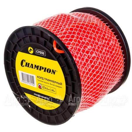 Корд триммерный Champion Twisted Square 4.0мм, 95м (витой квадрат)+нож  в Челябинске