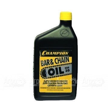 Масло адгезионное Champion SAE-30 1 л для смазки цепей и шин в Челябинске