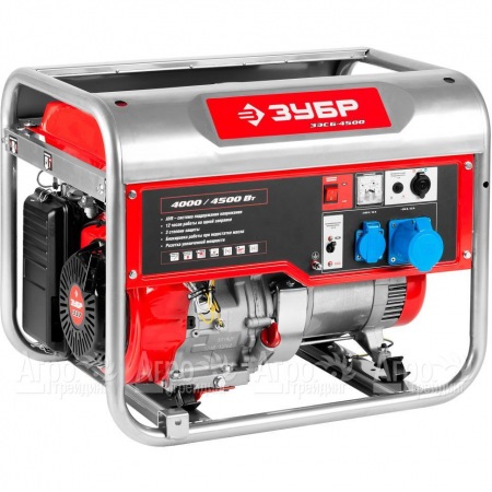 Бензогенератор Зубр ЗЭСБ-4500 4.5 кВт в Челябинске