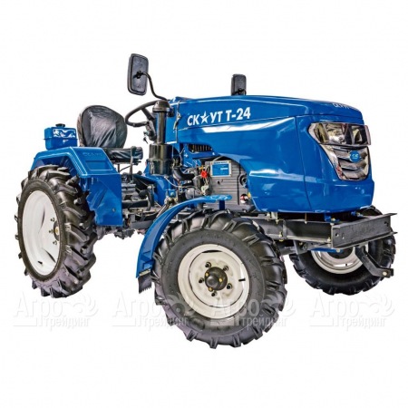 Многофункциональный минитрактор Garden Scout (Скаут) Т24 DIFF VT + почвофреза + двухкопрусный плуг в Челябинске