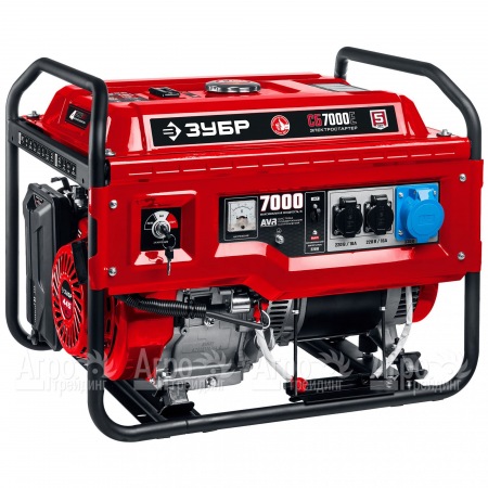 Бензогенератор Зубр СБ-7000Е 7 кВт с электростартером в Челябинске