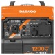 Инверторный бензогенератор Daewoo GDA 1400 i 1 кВт в Челябинске